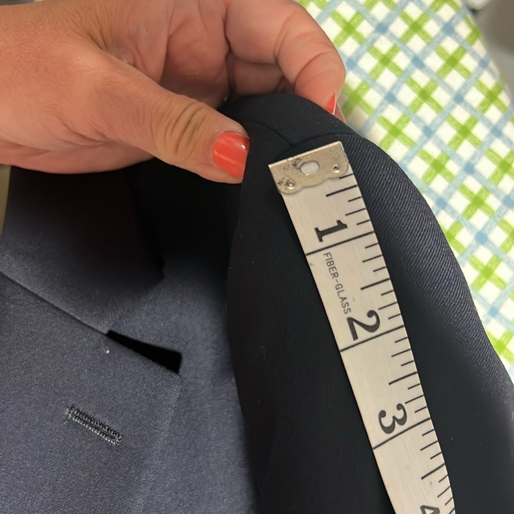 Ralph Lauren Navy Blue blazer w gold buttons 100% wool 42R worn once - Picture 9 of 16